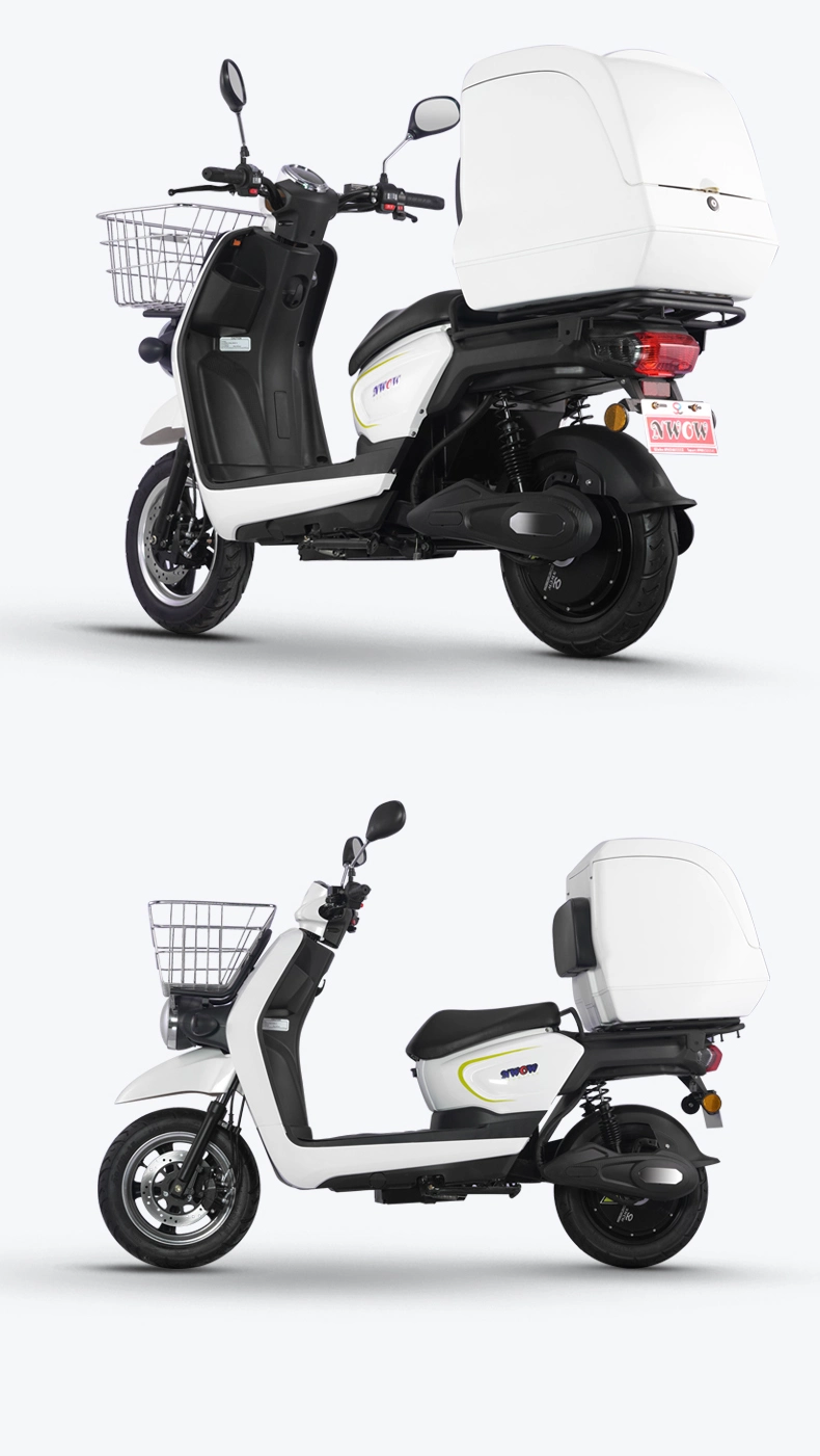 Black Cargo Delivery Electric Scooters