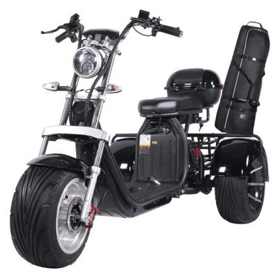 Black 40-60km/H Electric Tricycle Golf Electric Scooter Max Load 200kg