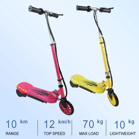 China Factory Cheap Price E-Scooter LED Light Two Wheel Kids Electric Scooter